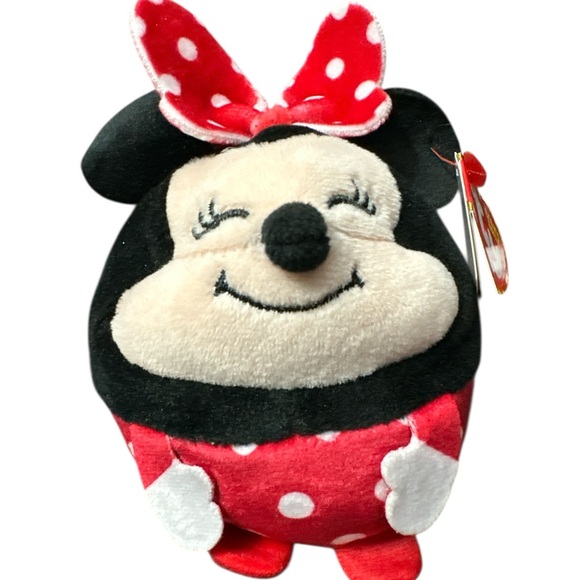 Ty + Disney Beanie Ball Set of 2 Minnie and Mickey in Red and Black NWT - Picture 3 of 12